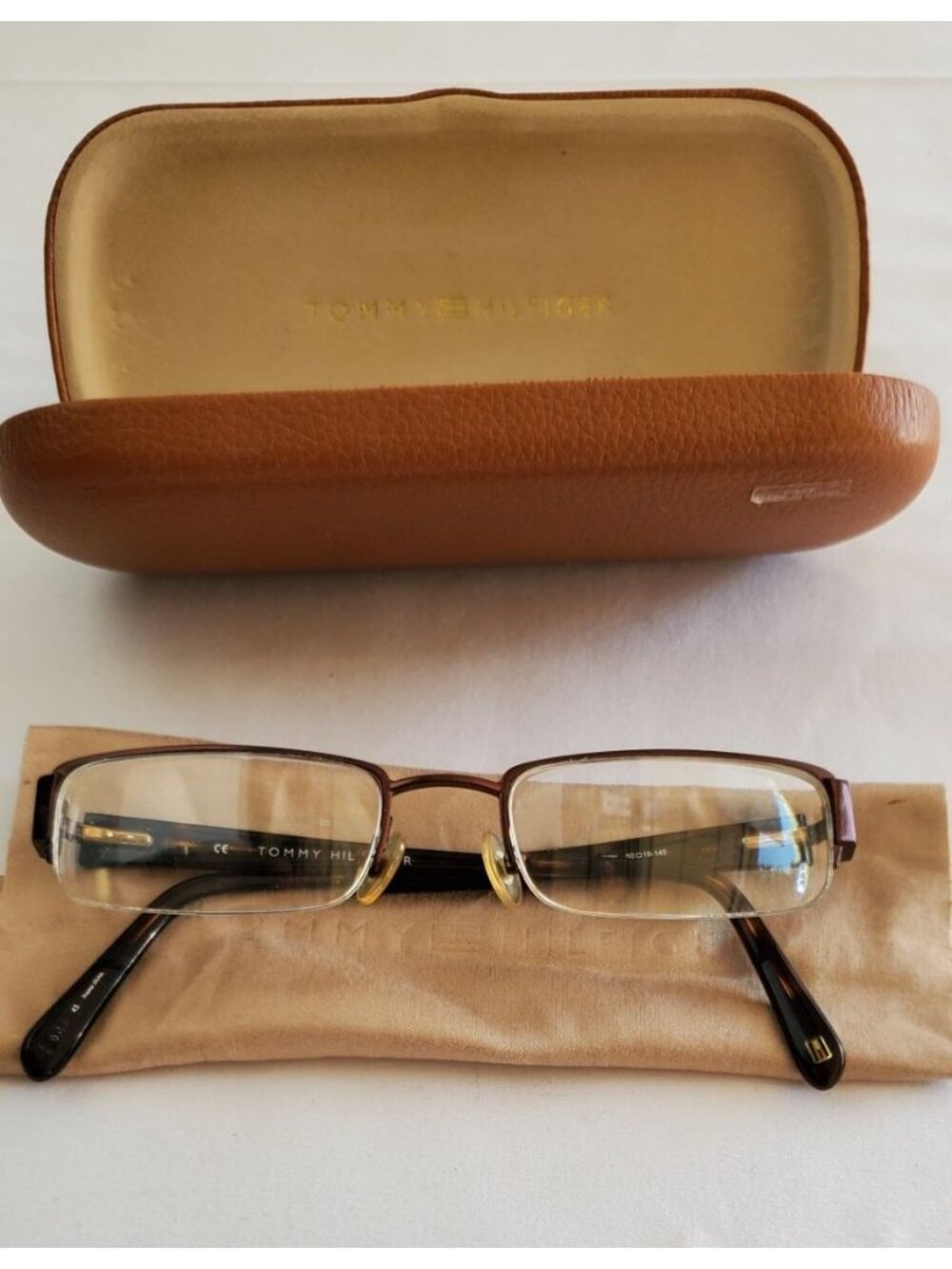 Tommy Hilfiger Eye Glass with Brown Clamshell Case